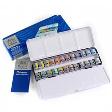 ТВЕРДАЯ ВОДА Цвет краски 12/16/24/45 Цвета половину кастрюли пигмент Цвет живопись товары для рукоделия