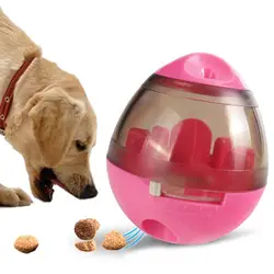 Контейнер для еды утечки собаки кошки интерактивный мяч для игры кошки медленное устройство подачи собаки тумблер игры игрушки товары для