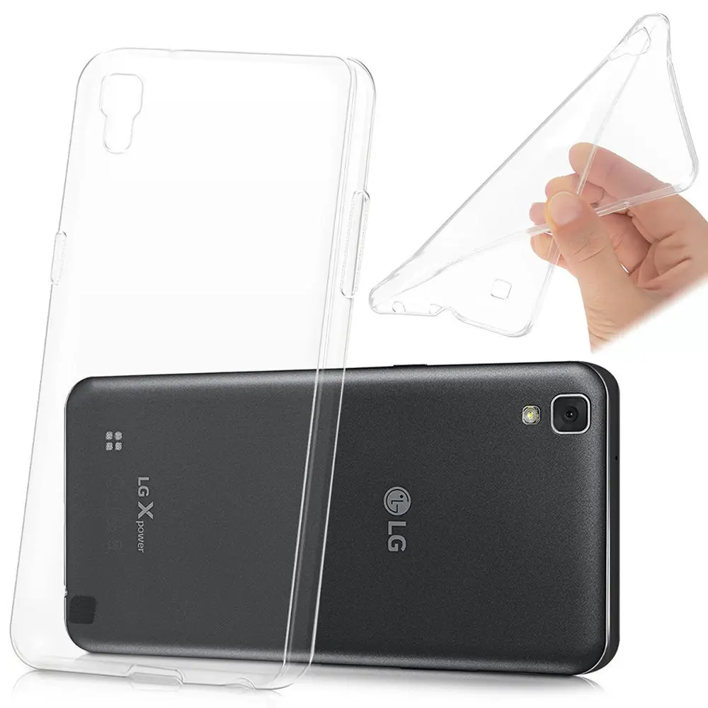 Soft TPU Case Transparent Phone Cover For LG X Cam Screen View Power 2 Skin K580DS K500N K500DS K220DS K210 F740L X5 V10 V20 |