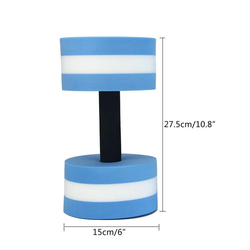 

Swimming Accessories 1 Piece Water Aerobics Dumbbell EVA Aquatic Barbell Fitness Pool Gym Exercise Training Fitness Equipment