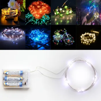 

Origlam Waterproof 2M / 6.6ft 20 LEDs Flexible Copper LED Starry String Lights with 3 Modes for Party /Garden