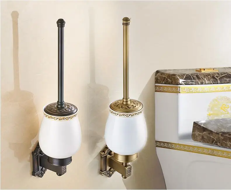 Античная бронза аксессуары для ванной комнаты Европейский стиль твердая латунь аксессуары для ванной набор настенное крепление резные Товары для ванной комнаты