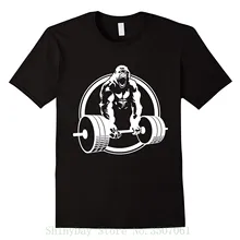 Футболка для фитнеса Deadlift Gorilla, летняя модная футболка с короткими рукавами
