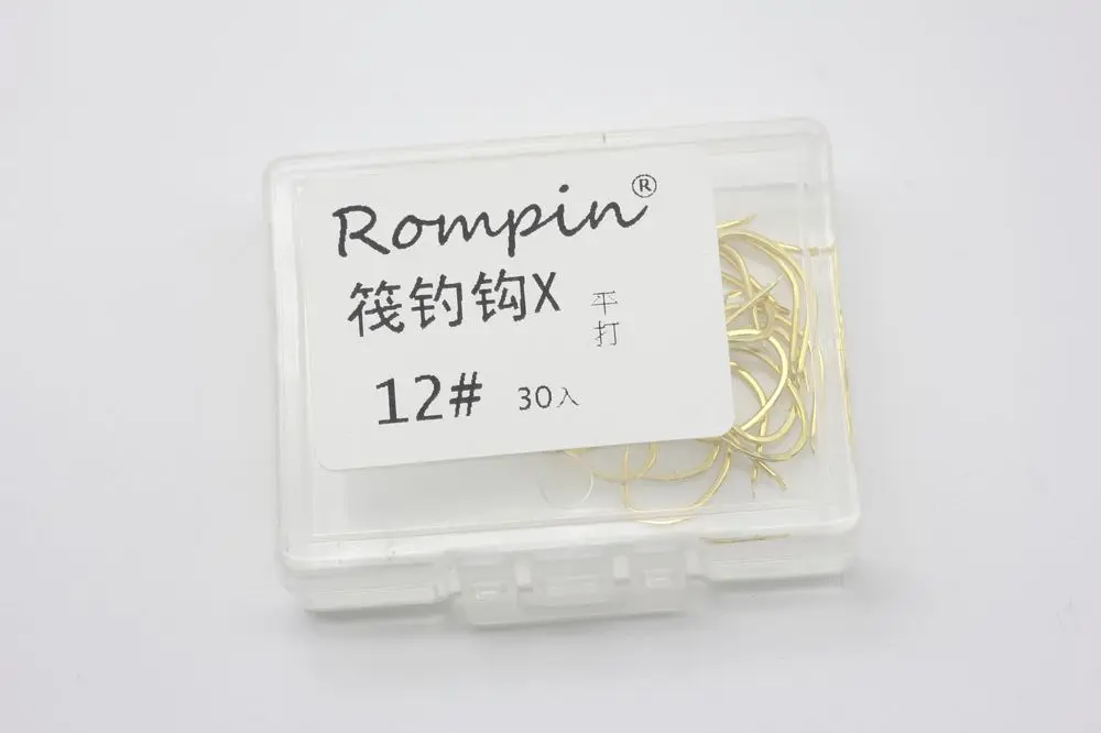 Rompin 30 шт./кор. 6#-12# бронзовых морских рыболовных крючков цвет золотистый широкий живота супер sharp колючей крючок из высокоуглеродистой Сталь дергающаяся Рыбная ловля