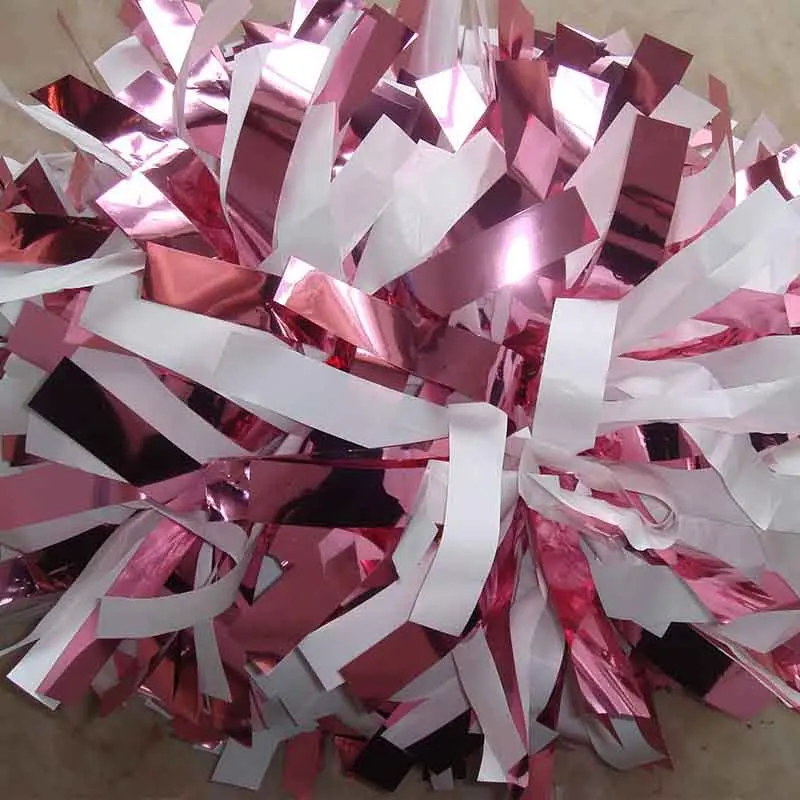 1 шт группа поддержки pom Poms " эстафету ручка металлический свет синий микс голографическая конкурсе 180g помпонами цвет на заказ никогда не выцветает