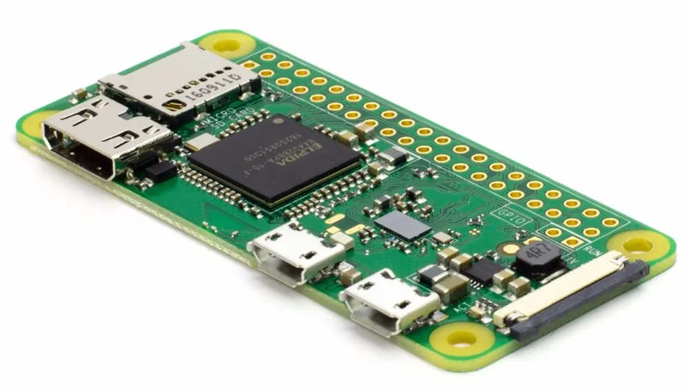 Raspberry Pi Zero W со штекером сварной головкой | Плата 1 ГГц ЦП 512 МБ ОЗУ встроенным Wi Fi и