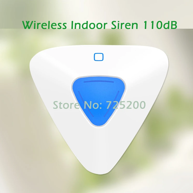 

433MHz new design wireless indoor strobe siren, mini indoor siren for wifi gsm alarm systems G90B
