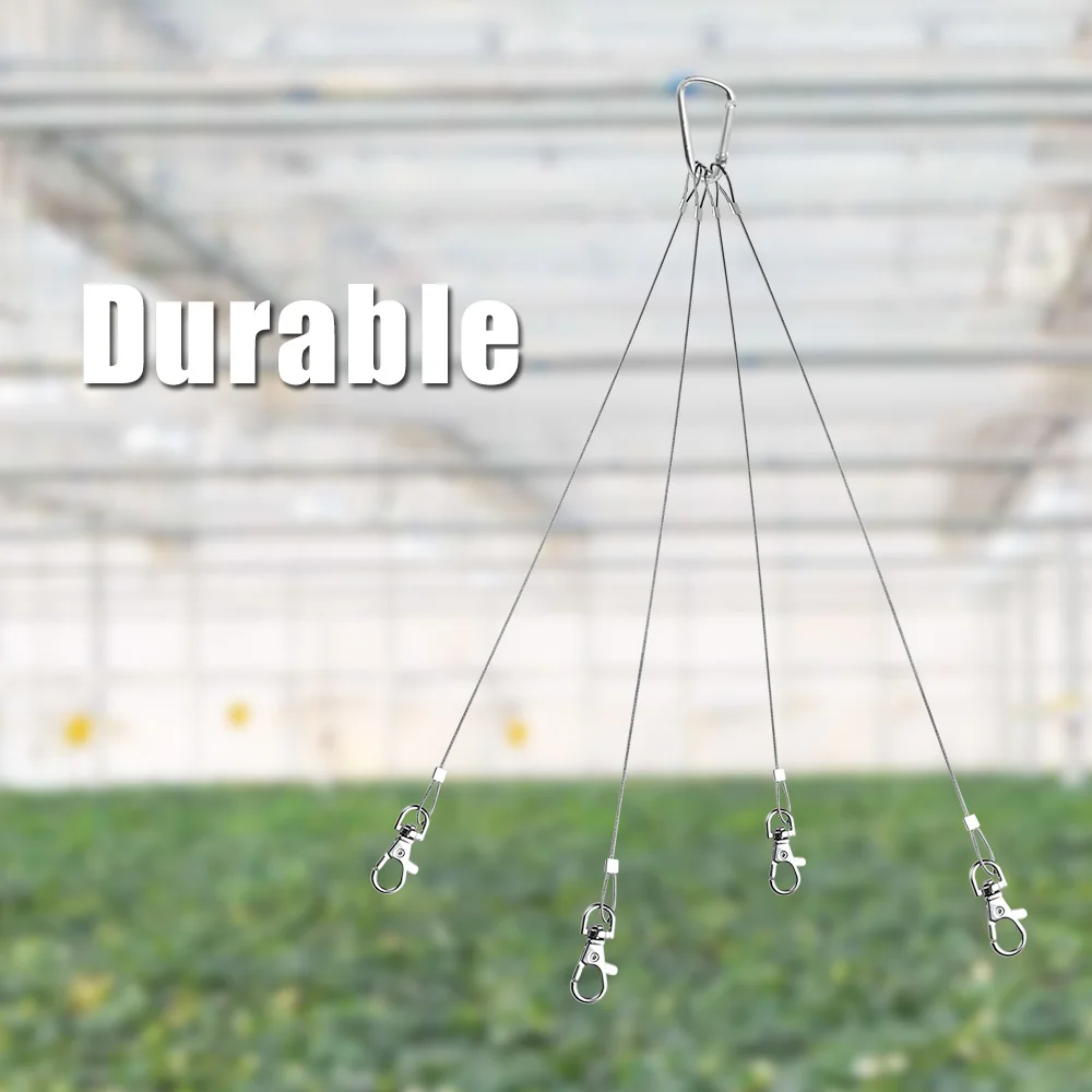2PCS Hang kit Stainless Steel Hook Hanger Bracelet decorative Hooks for Hanging Photo Hanger Flower pot planter Hang lamp   (9)
