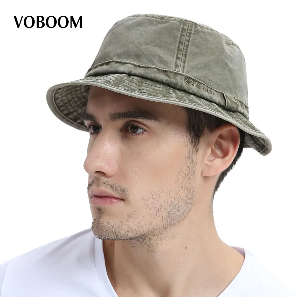 Мужская хлопковая Панама VOBOOM летняя шапочка с защитой от УФ лучей для охоты