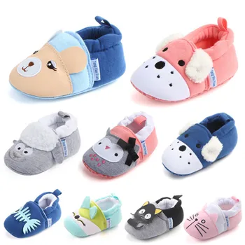

3 pairs/Lot Spring Autumn Winter Baby Shoes Girls Boy First Walkers Slippers Newborn Baby Girl Crib Shoes Footwear Booties 0-18M