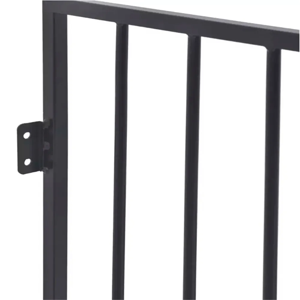  VidaXL Pet Fireplace Fence Steel Black Portable Folding Safe Guard Fireplace Protection Safety Magi