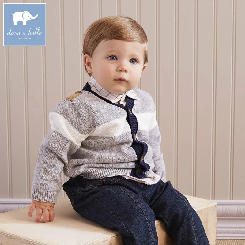 DB5368 dave bella autumn newborn baby boys 100 cotton outerwear infant