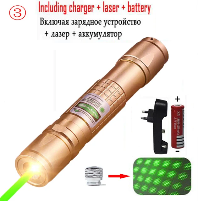 Слоновая кость laser pointer hunting green lazer high power tactical Laser sight Pen 303 Burning laserpen Powerful laserpointer flashlight - Цвет: Слоновая кость