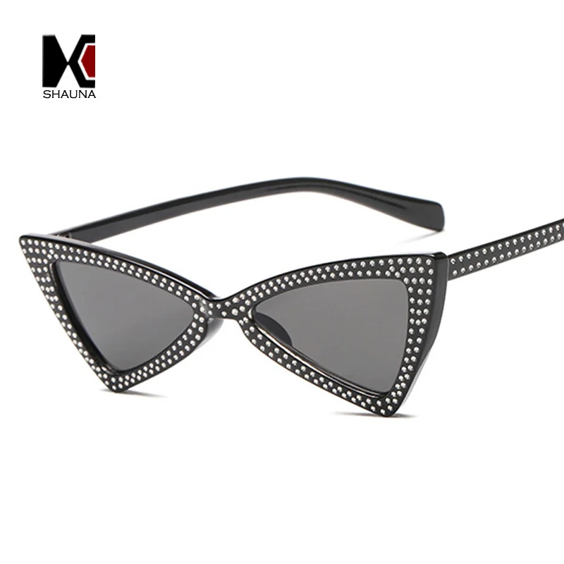 SHAUNA Laser Engraving Classic Women Triangle Sunglasses Fashion Men