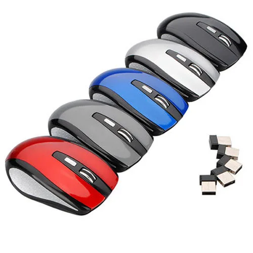 YOC Hot 2.4GHz Wireless Cordless Optical Scroll Computer PC Mouse Foldable USB Dongle