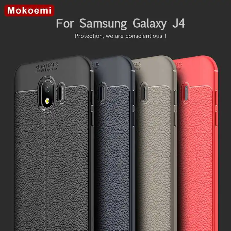 

Mokoemi Fashion Lichee Pattern Shock Proof Soft 5.5"For Samsung Galaxy J4 Case For Samsung Galaxy J4 2018 J400 Phone Case Cover