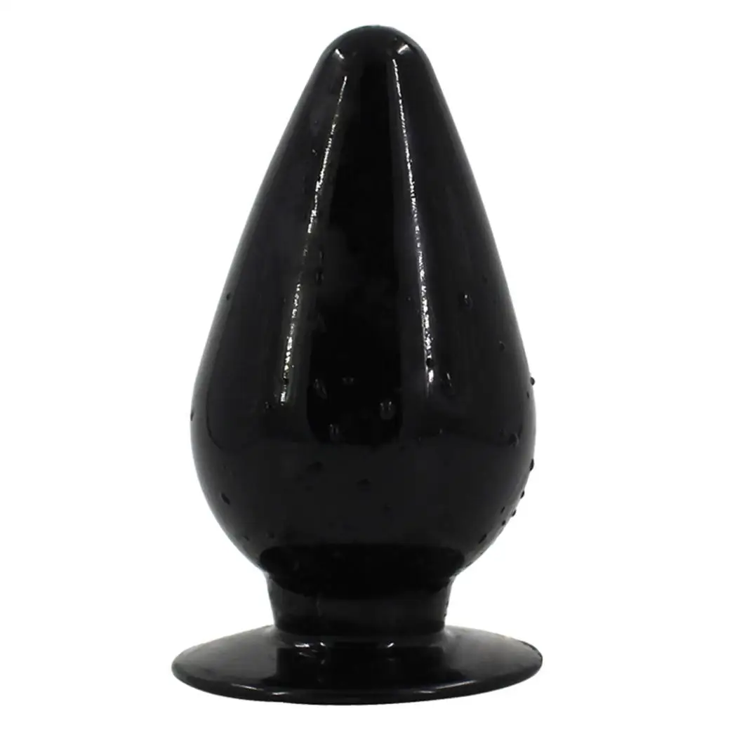 New TPE Butt Plug Anal Toy Black Purple Massager Stimulation Sex Toys |