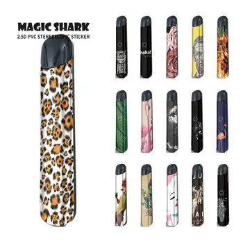 

Magic Shark Leopard Leaf Flamingo President Rose Star War Waterproof Sticker Cover Case for Relx Alpha A