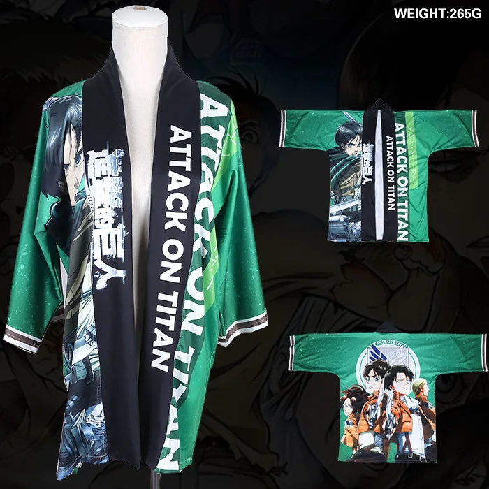 

Japanese Anime Coat Shingeki no Kyojin Coat haori cloak cos kimono Free Size kawaii clothes anime cosplay cos Attack ON Titan BL