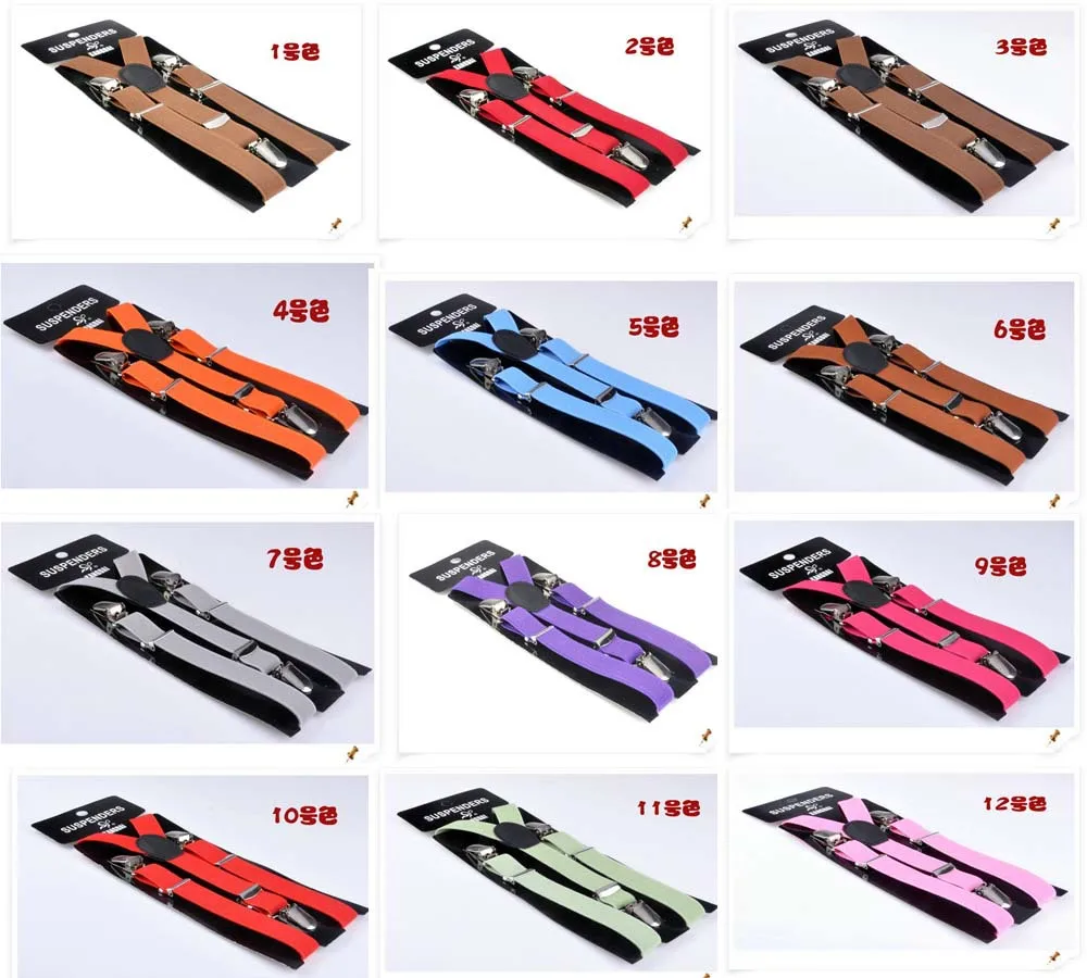 

DHL\EMS 2014 New Children Adjustable solid Suspenders baby Elasti Braces Kid Suspenders,Size 2.0*65 CM,21 colors,50 pcs/lot