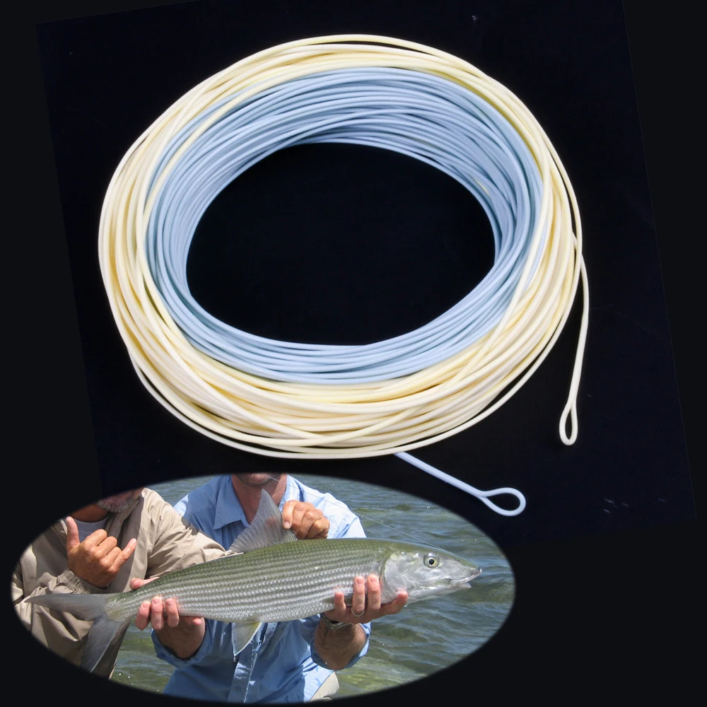 Maximumcatch Bonefish Fly Fishing Line with 2 Welded Loops 100FT 5wt