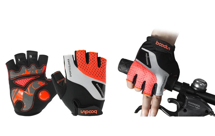 Новые перчатки для бега, велосипедные перчатки с полупальцами, противоударные дышащие велосипедные перчатки для MTB, мужские и женские спортивные аксессуары h34