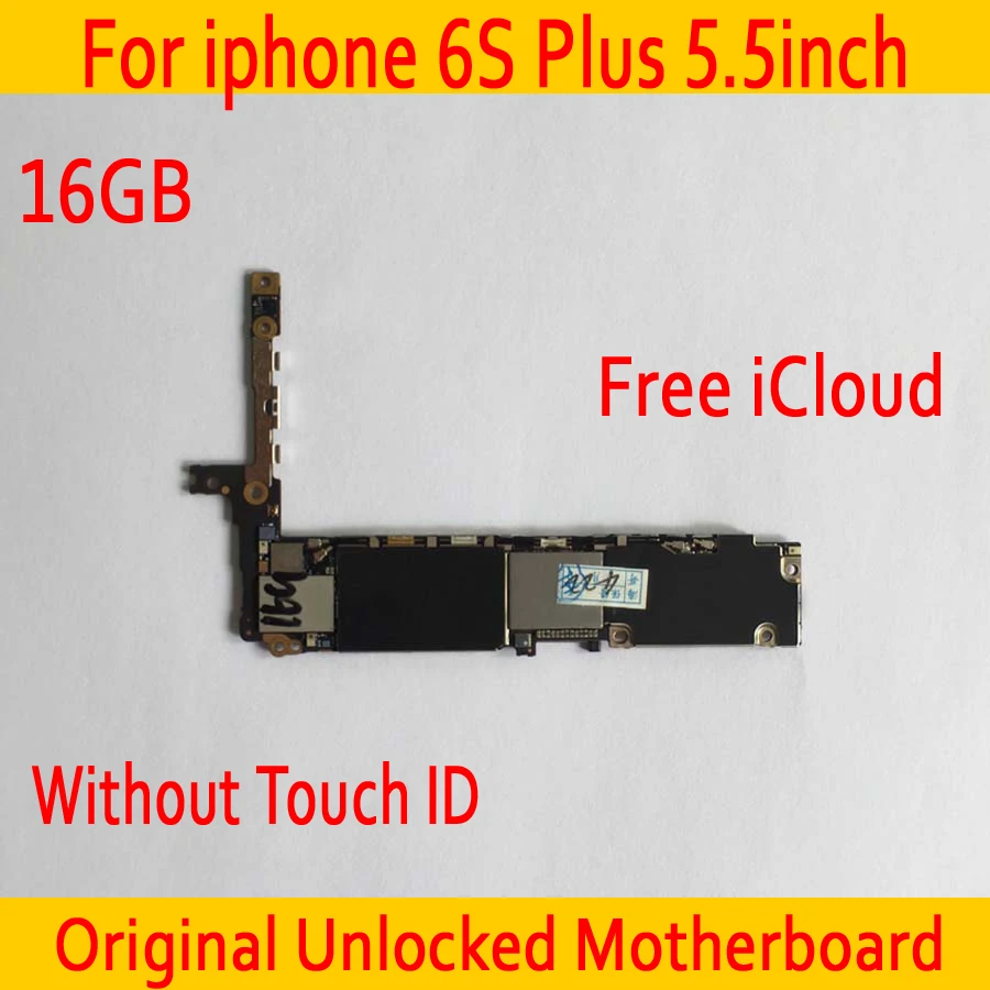 

16GB without Touch ID for iphone 6S Plus Motherboard,100% Original unlocked for iphone 6S Plus Logic board with Full Chips
