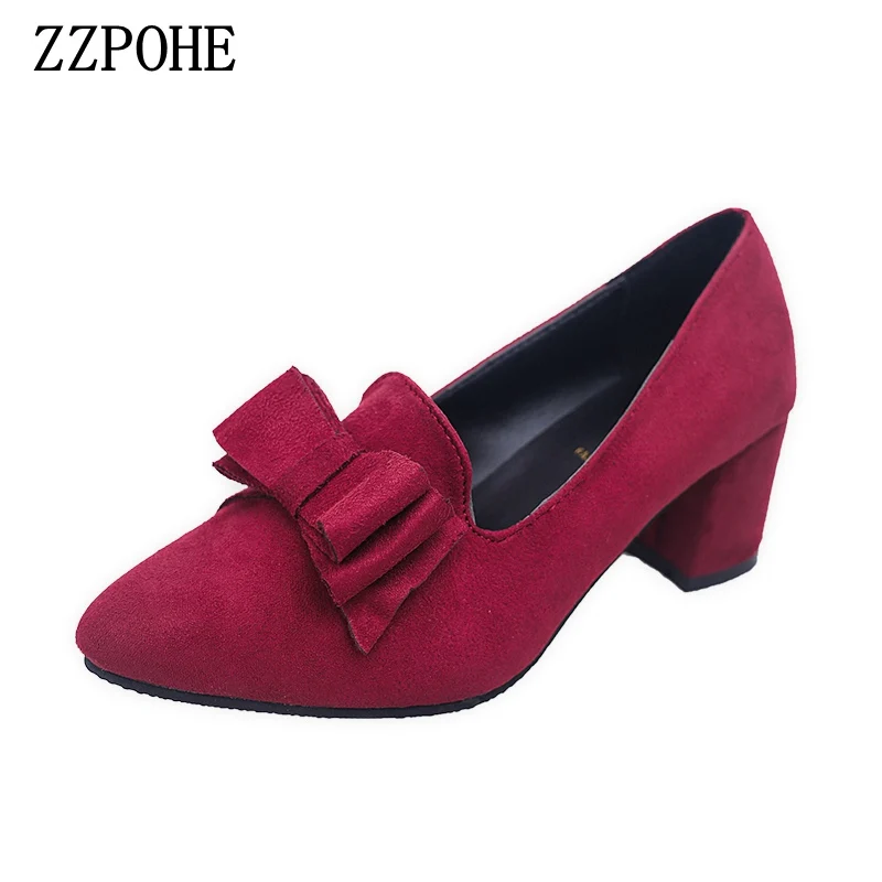 

ZZPOHE 2017 Spring new fashion Leather woman shoes ladies comfortable Plus Size Female single shoes