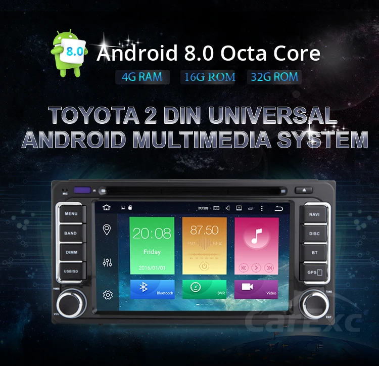 Sale Android 9.0 OS Octa Core Car DVD Player Stereo System For Toyota Old Prado RAV4 GPS WIFI Multimedia Carplay GPS Radio Navigation 9
