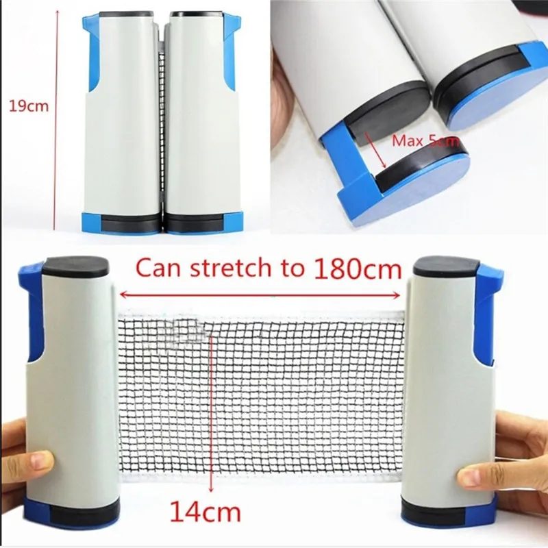 Retractable Table Tennis net Table plastic Strong Pingpong Mesh Portable Net Kit Rack Replace Kits Ping Pong Playing accessory