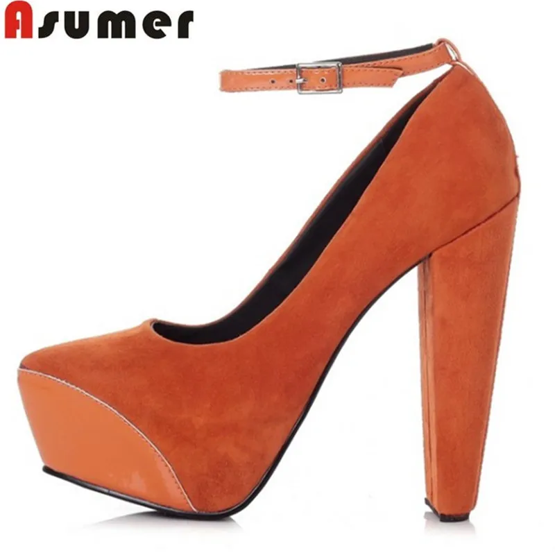 

2016 new arrive women pumps high quality genuine leather platform 5 cm comfortable sexy style party shoes prom shoes