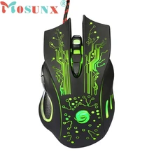 Ecosin2, 6 кнопок, 5500 dpi, светодиодный, оптическая, USB, проводная, игровая, профессиональная мышь, Мыши для ПК, ноутбука, JAN30