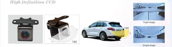 

Front 3 image back 1 HD CCD Rear View Camera Car Electronic 180 Degree,high Definition reverse back up night vision camera