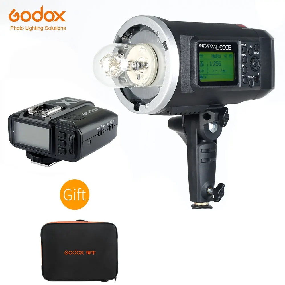 

Godox AD600B 600Ws TTL HSS 1/8000 Portable Outdoor Flash Bowens Mount + With X1T-C/N/S/F/O for Canon Nikon Sony Fuji Olympus