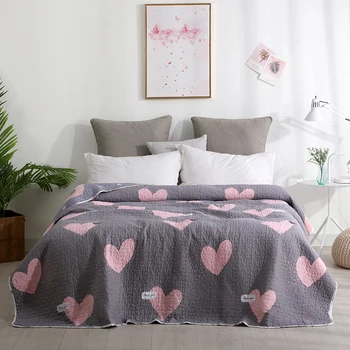 

3Pieces Reversible Shabby Chic Bedspread/Coverlet/Quilt Set Washed Cotton Quilted Soft Bedspread set Twin Full size Sofa Cover