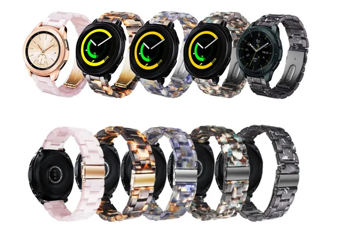 Galaxy watch 42 мм ремешок для samsung galaxy active 2 40 мм 44 мм S2 классический amazfit bip ремешок из смолы умные часы браслет аксессуары