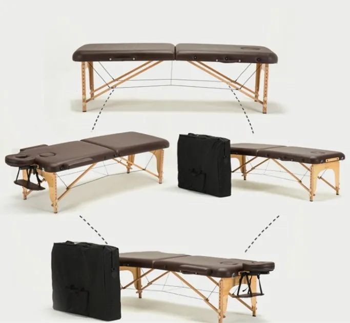 Складная кровать для красоты 185 см длина 60 см ширина Профессиональный Переносной спа массажные столы регулируемые с сумкой мебель для салона деревянная