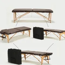 Складная кровать для красоты 185 см длина 60 см ширина Профессиональный Переносной спа массажные столы регулируемые с сумкой мебель для салона деревянная