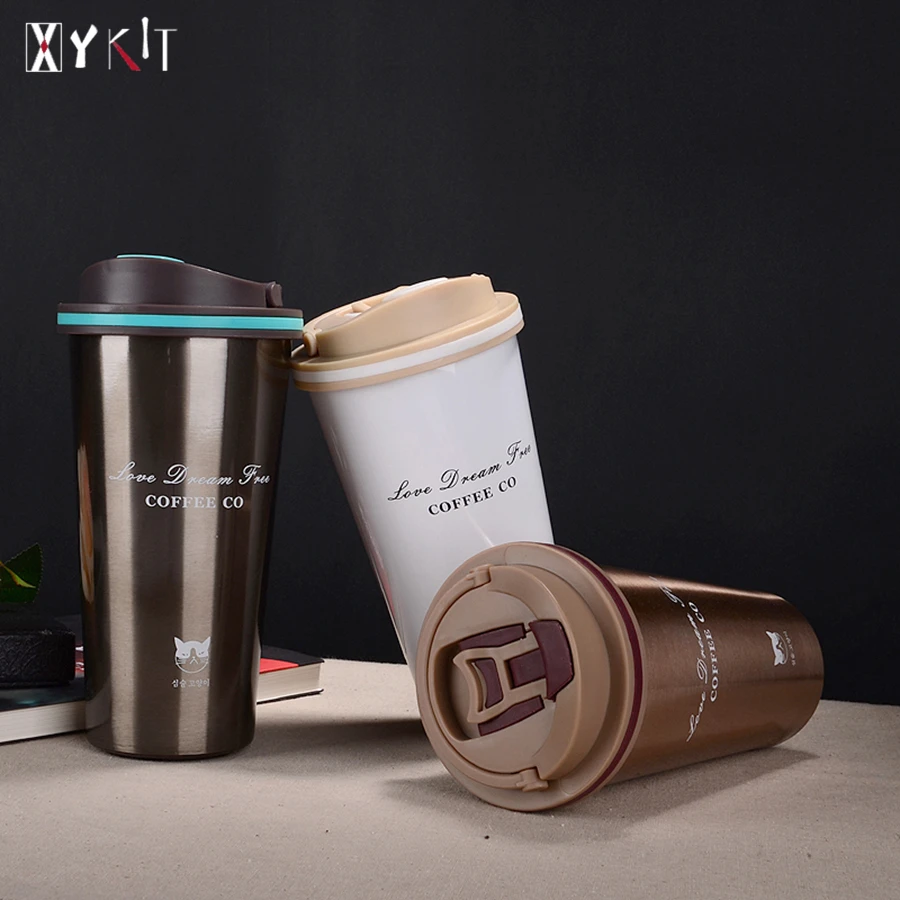 XYKIT 500ML Thermos Mug Coffee Cup with Lid Thermocup Seal Stainless
