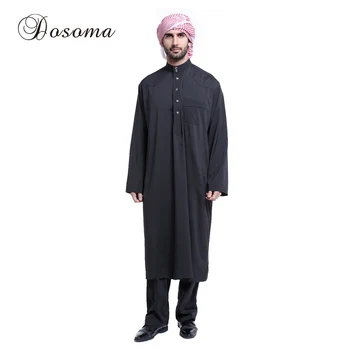 

Muslim Jubba Thobe Islamic Men's Clothing Suit Shirt Pants Abaya Jilbab Moslem Robe Loose Style Middle East Kaftan Dubai Arab