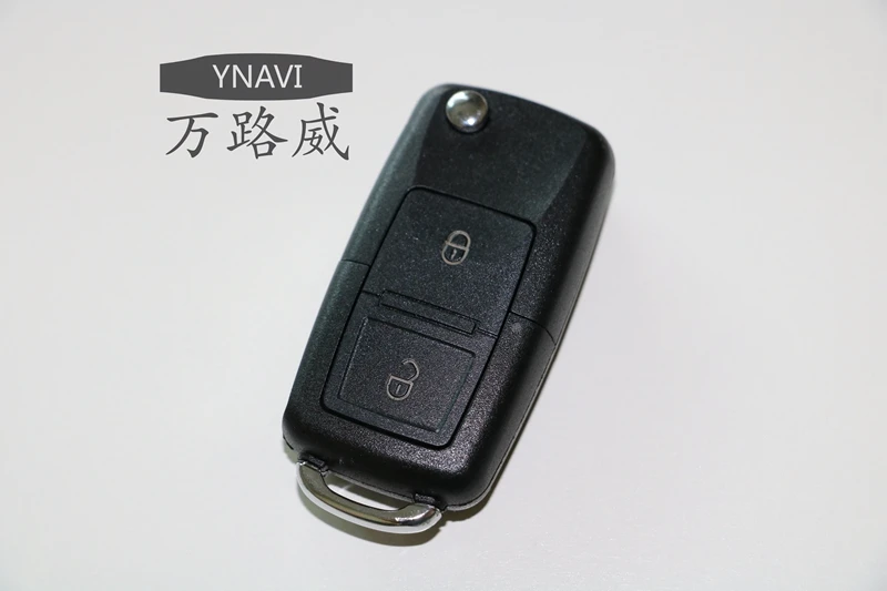 

YNAVI Left Blade Car 2 Buttons Flip Folding Modified Remote Key Shell Case Fob Replacement For Volkswagen Vw Jetta Free Shipping