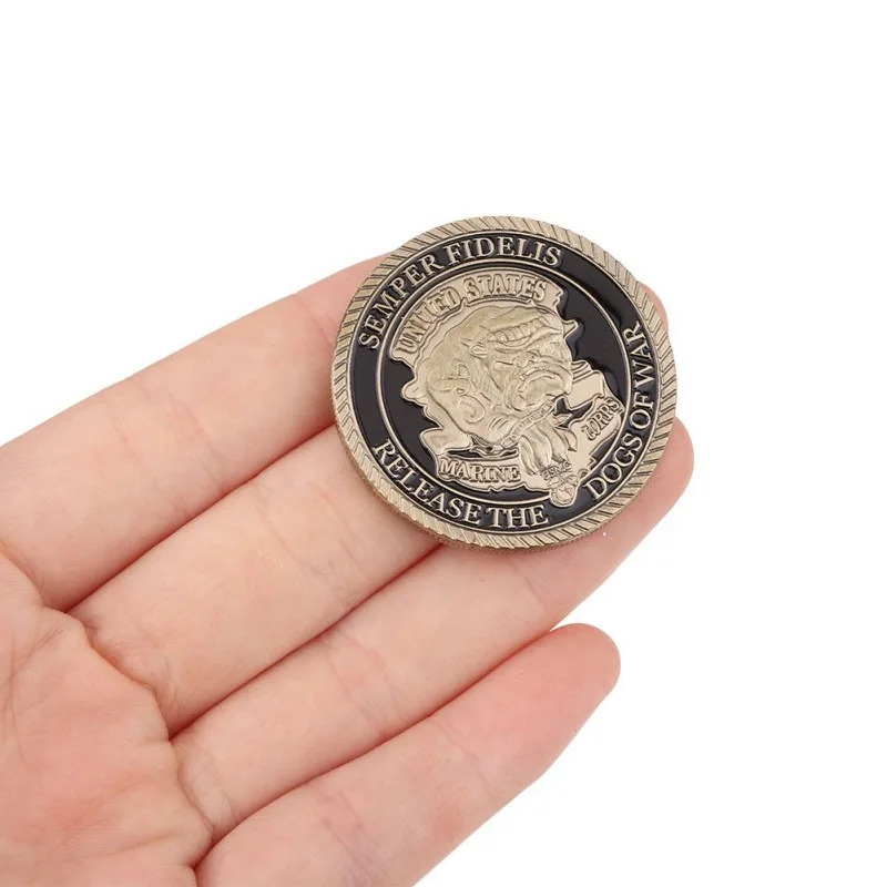 Plated BTC Bitcoin United States Marine Corps War Commemorative Coin pirate Hard Collection Navy Dog Ancient Bronze Collectible