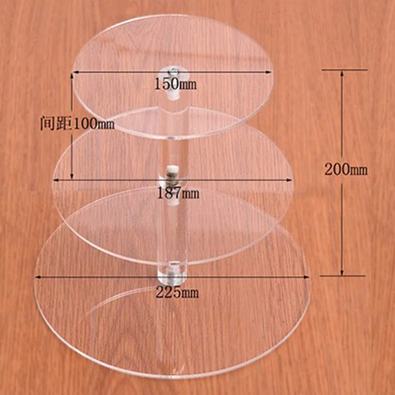 3/4/5 ярусов с украшением в виде кристаллов акриловая подставка для свадебного торта круглый кекс полка одежда для свадьбы, дня рождения торт Дисплей стойки отделочных работ