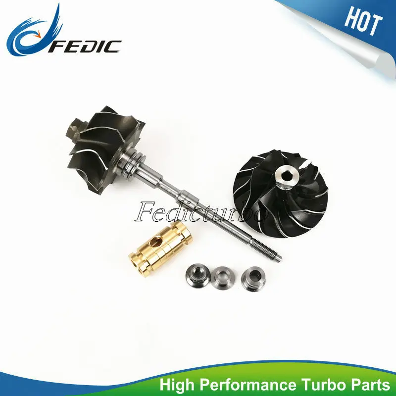 Turbocharger shaft and wheel GT1749V 713673 454232 2 Turbo rotor assembly for Audi Ford Seat