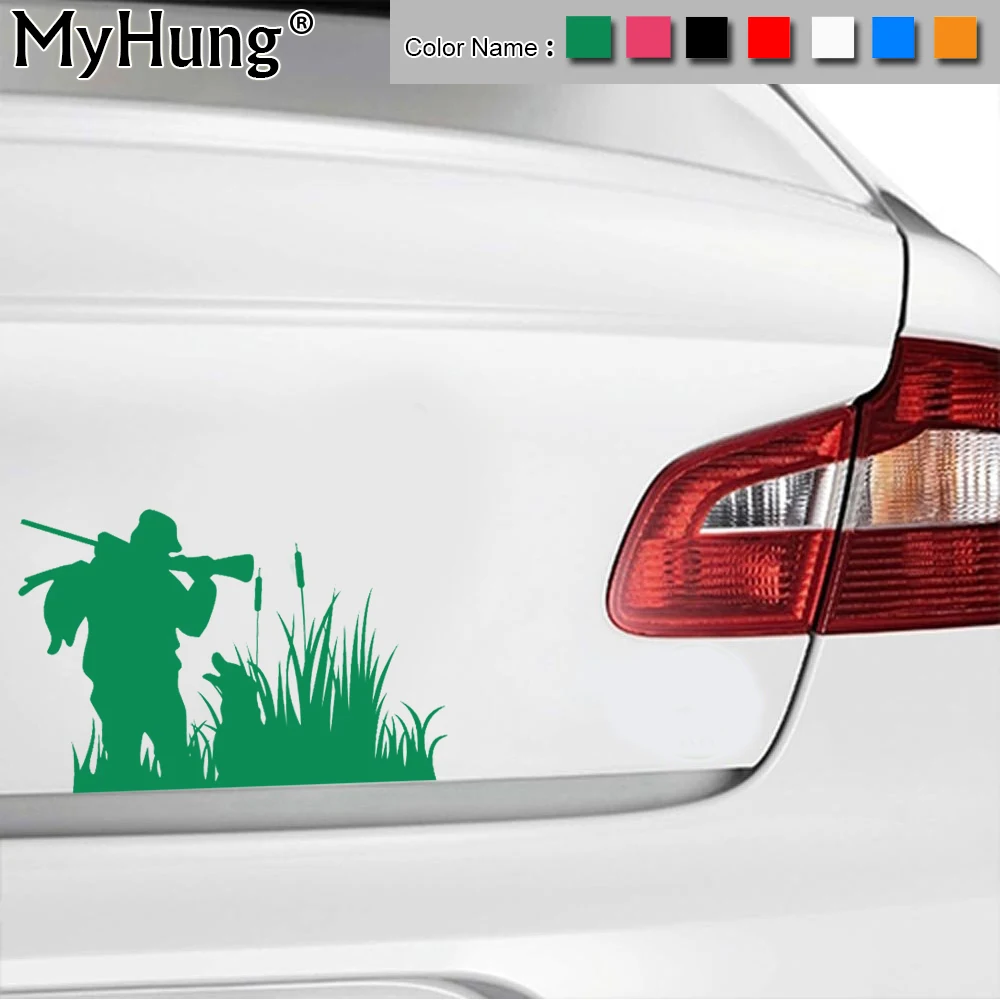 

14.8cm*9.7cm New Arrival Hunting Shooting Car Sticker Funny Vinyl Decals For Universal Multi Color Stickers Bumper Car Styling