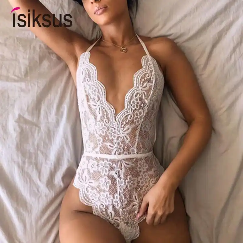 white lace thong bodysuit