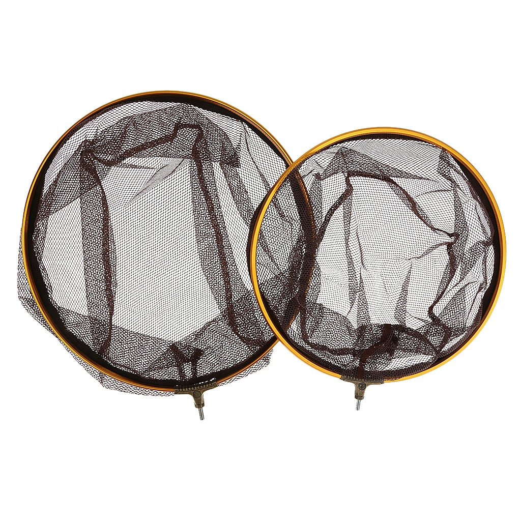 Folding Stainless Steel Fishing Landing Net Carp Trout Fish Net-35cm Red de pesca Filet de peche