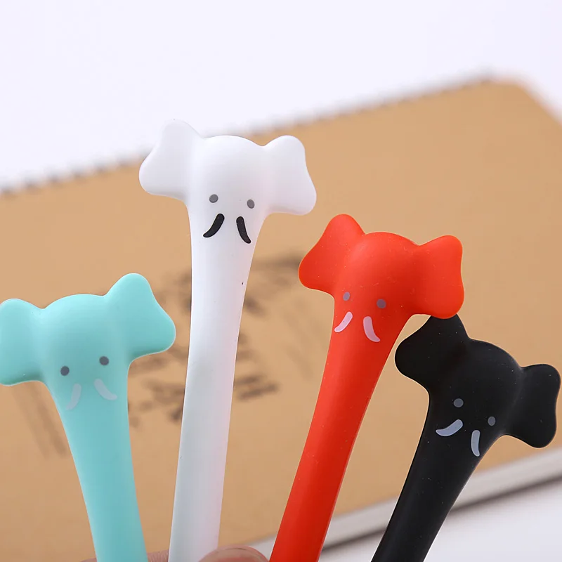 

4pcs/lot kawaii Creative elephant gel pen Neutral pen stationery material escolar office school supplies Free shipping