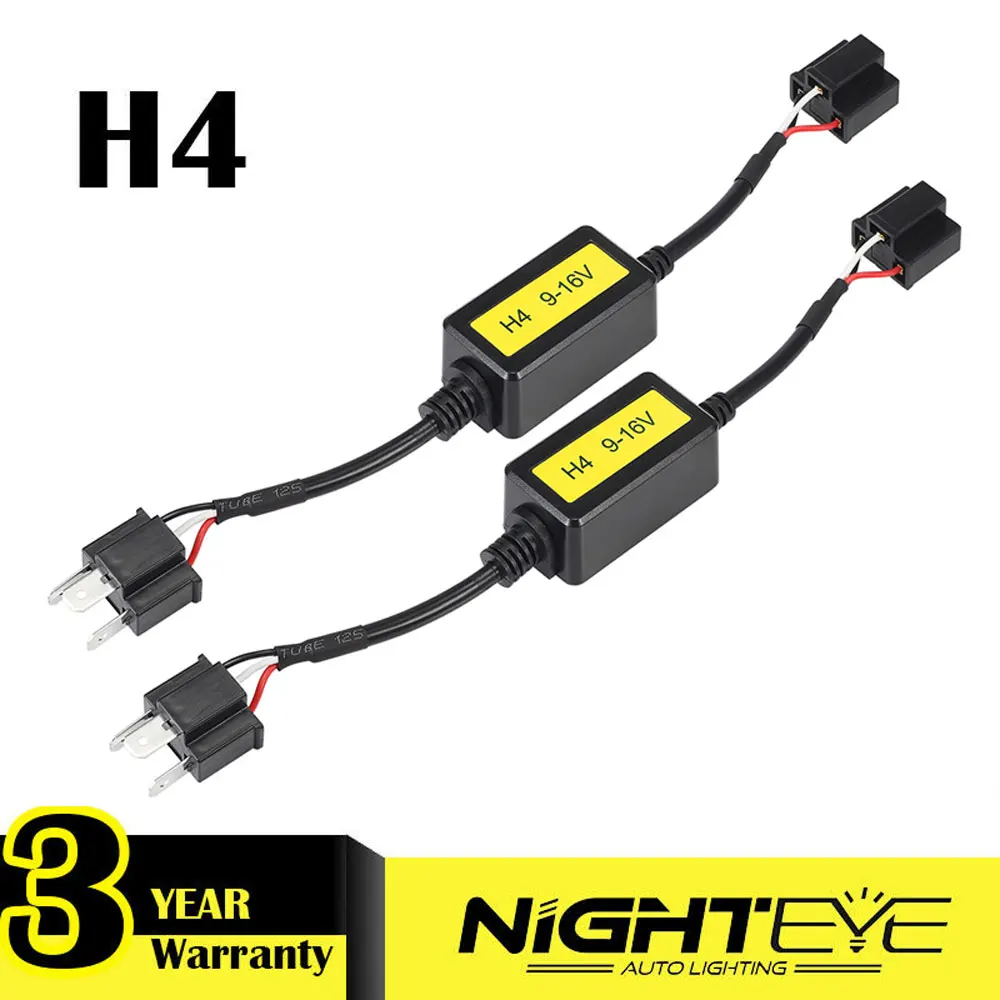 

2 Pcs Novisight Headlights Decoder for Led H4 Hi/lo beam Hb2 Bulbs Decoding Dash board Error Warning Car Light Flashing Can bus