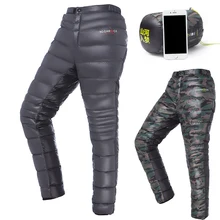 Men/Women Adult Outdoor/Camping/Hiking/Fishing Winter Thermal Warm Ultralight Grey Goose Down Pants/Trousers,Christmas Gift